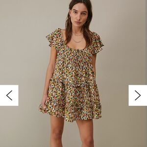 URBAN OUTFITTERS Bea Ditsy Floral Mini Dress - Small